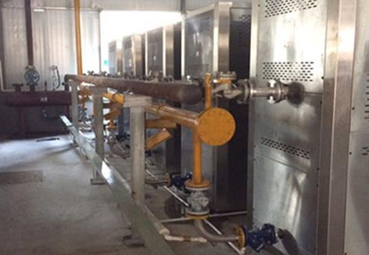 某大型纺织印染厂配套5台1T蒸汽热能机工程案例